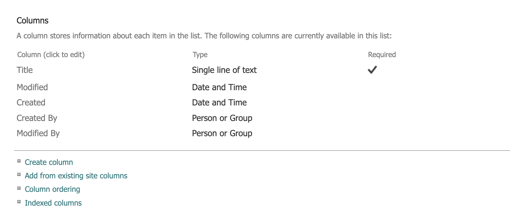 Contractor SharePoint List